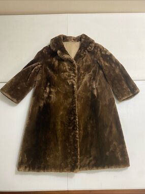 Luxurious Vintage Sheared Beaver Fur Pea Coat for Women by Stanley Walkers
